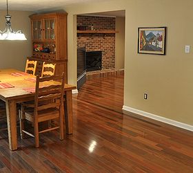 laying hardwood floors, flooring, hardwood floors, woodworking projects, Brazilian Walnut Ipe planks throughout the first floor