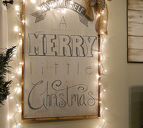 make a big merry little christmas sign, christmas decorations, crafts, seasonal holiday decor