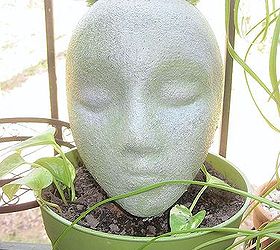 Foam Head Planter " Ebony "