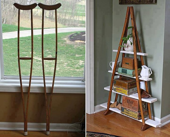 have any old wooden crutches, home decor, painted furniture, repurposing upcycling, source