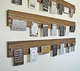 diy wood wire art display, diy, how to, storage ideas, woodworking projects, This project was so simple and was a great alternative to a gallery wall