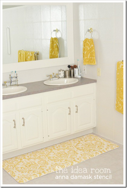 the bright side to stenciling yellow, diy, home decor, painting