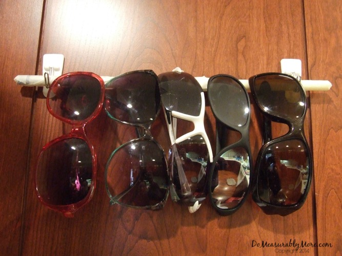 prctica idea para guardar las gafas de sol