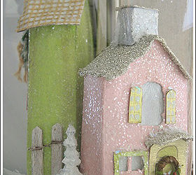 snow village lamp, crafts, lighting, Search the Christmas craft section of your local craft store for items to decorate your houses