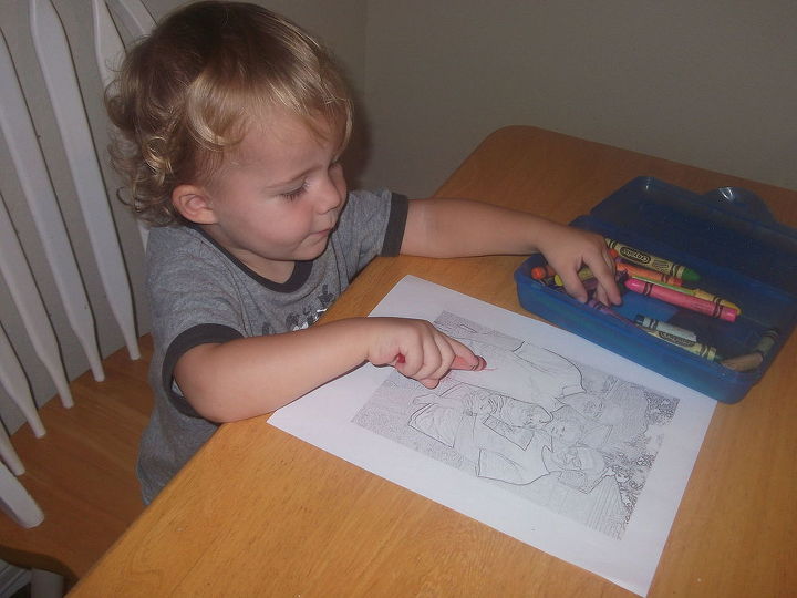 personalized coloring book from family photos, crafts