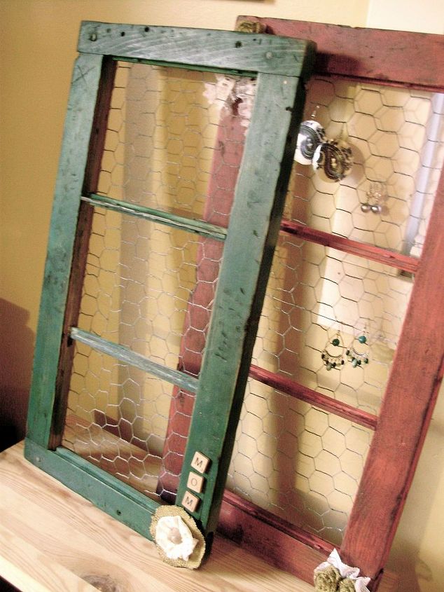 barn windows to jewelry holders, repurposing upcycling, After