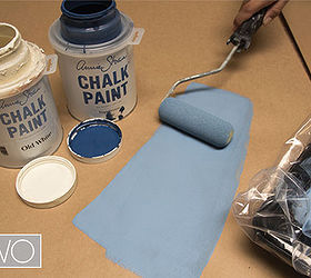 how to stencil a lace doily wall, chalk paint, painted furniture, Picking your colors is always a fun process In this case we used Chalk Paint in two muted hues
