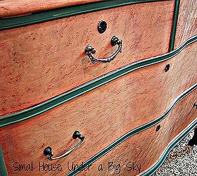 vintage birds eye maple turn of the century dresser, chalk paint, home decor, painted furniture, Curved front dressers are so graceful Add to that gorgeous Bird s Eye Maple and you have a real winner