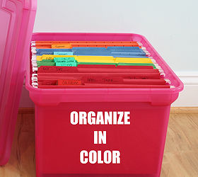 25 tips and ideas to organize your home, organizing, Organize in Color