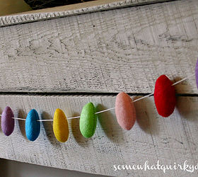 hang a simple little easter egg garland to celebrate spring, crafts, easter decorations, seasonal holiday decor