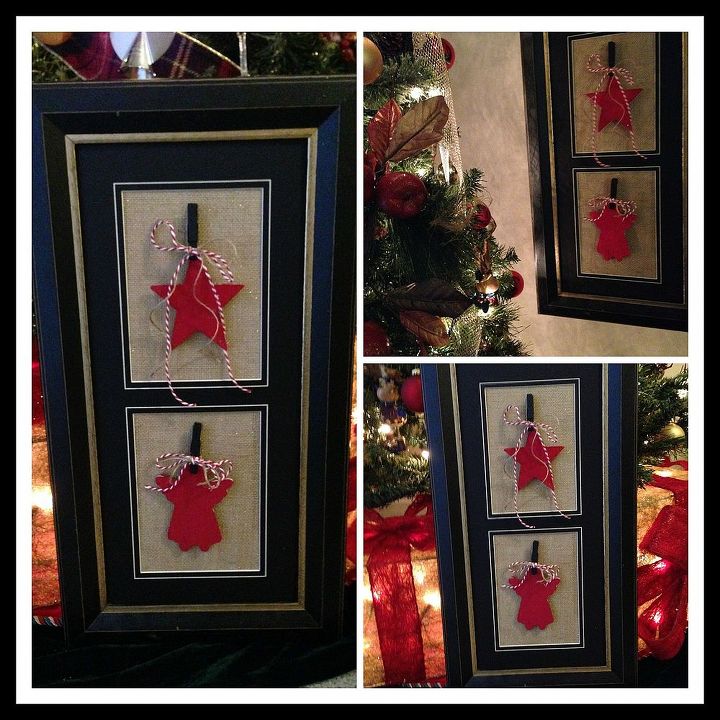 diy christmas art, crafts, decoupage, seasonal holiday decor, The finished DIY Christmas Art finished for a gift or your own home After Christmas remove and replace with photos of your family Use all year round