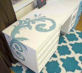 desk makeover with chalk paint, chalk paint, painted furniture