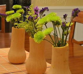 butternut squash vase, crafts, flowers, gardening