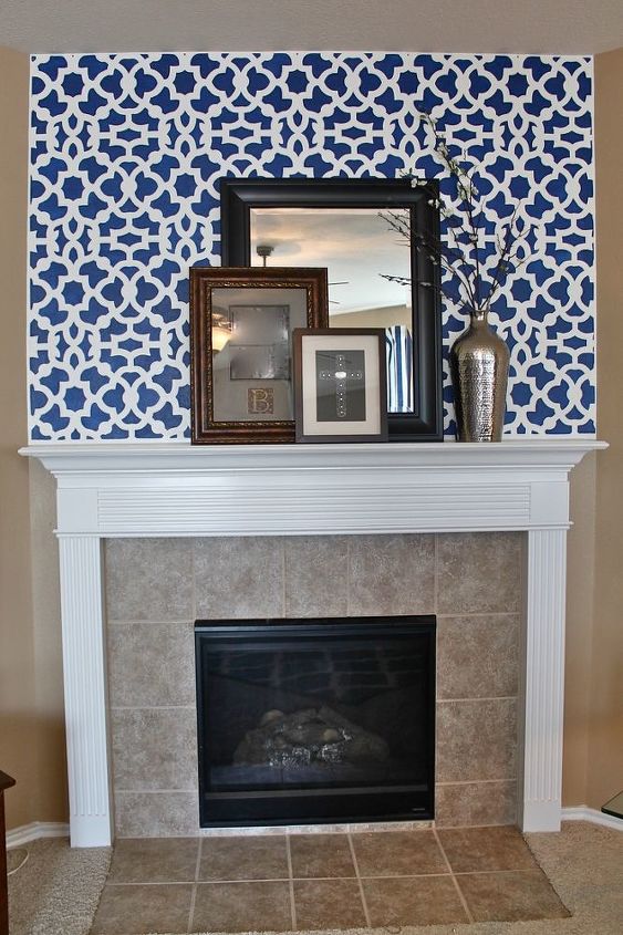 mantels fireplaces and cozy stenciled d cor, fireplaces mantels, home decor