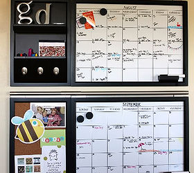 kitchen calendar command center, cleaning tips, kitchen design, Our kitchen calendar command center consists of two dry erase calendars from Pottery Barn mounted in the kitchen in a can t miss spot