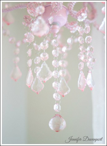 baby girl nursery ideas, bedroom ideas, home decor, This sweet plug in chandelier cost 30 on sale at Hobby Lobby What a deal