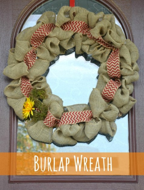 diy burlap wreath, crafts, porches, wreaths, DIY Burlap Wreath