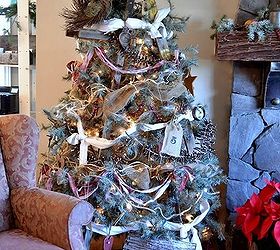 a unique stepladder christmas tree, christmas decorations, repurposing upcycling, seasonal holiday decor, There indeed is a stepladder on top of this Christmas tree