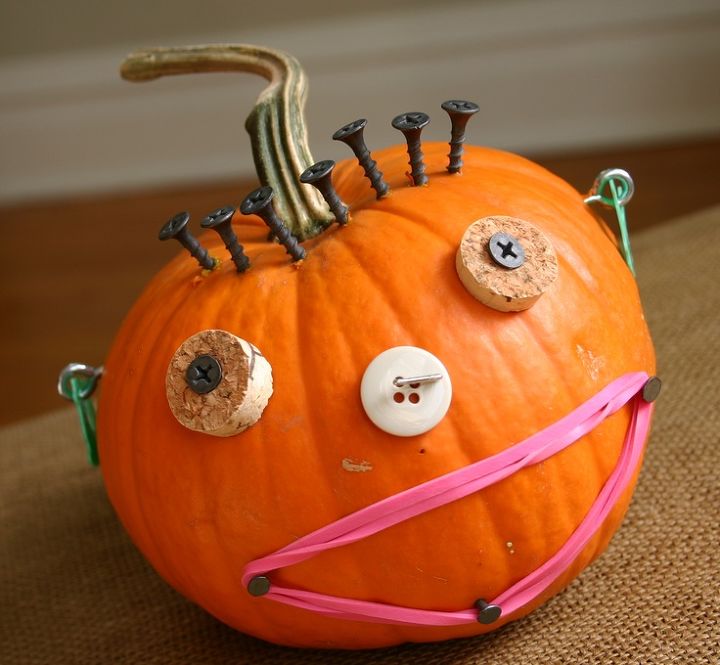 4 great pumpkin ideas, crafts, seasonal holiday decor, Junk drawer pumpkin