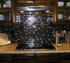 how to install a mosaic glass tile kitchen backsplash, kitchen backsplash, kitchen design, tiling, wall decor, Owned by glasstilestore com