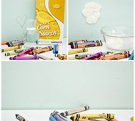 how to get rid of crayon marks, cleaning tips, Before during and after voila all clean