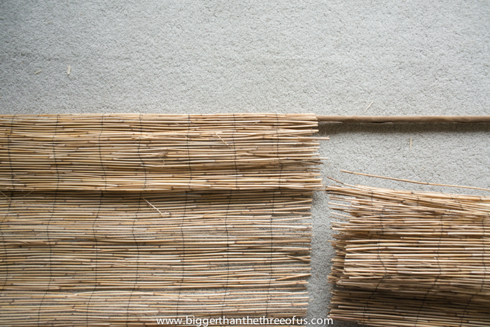faa voc mesmo persianas de bambu de uma cerca externa