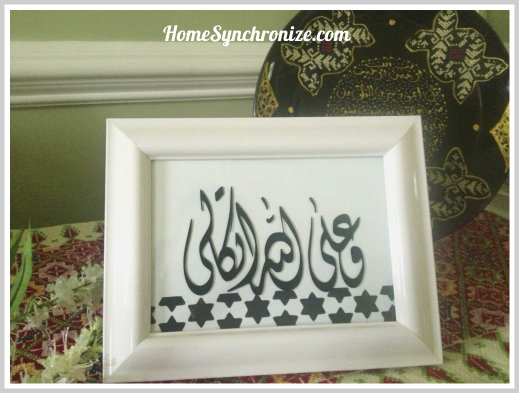simple art project with vinyl decals, crafts