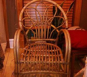found items by the dumpster, painted furniture, Needs to TLC but what a beautiful chair