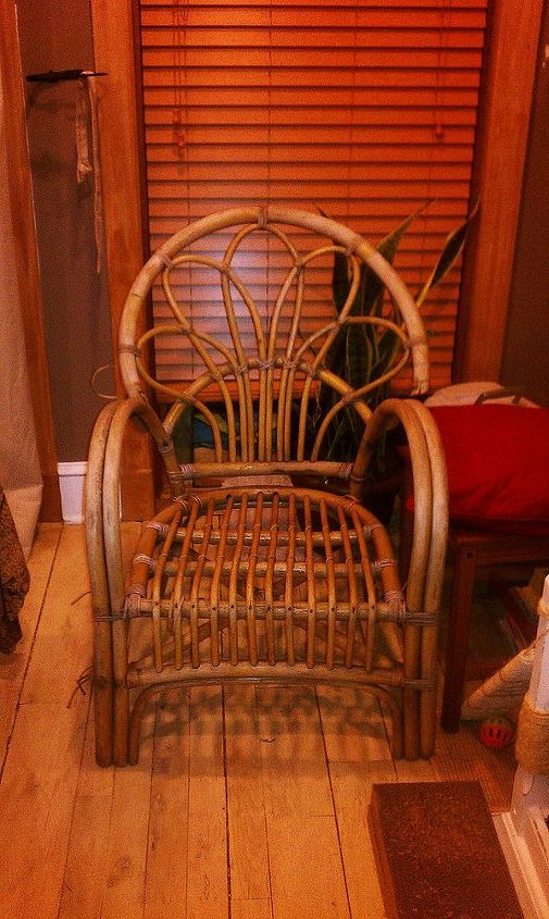 found items by the dumpster, painted furniture, Needs to TLC but what a beautiful chair