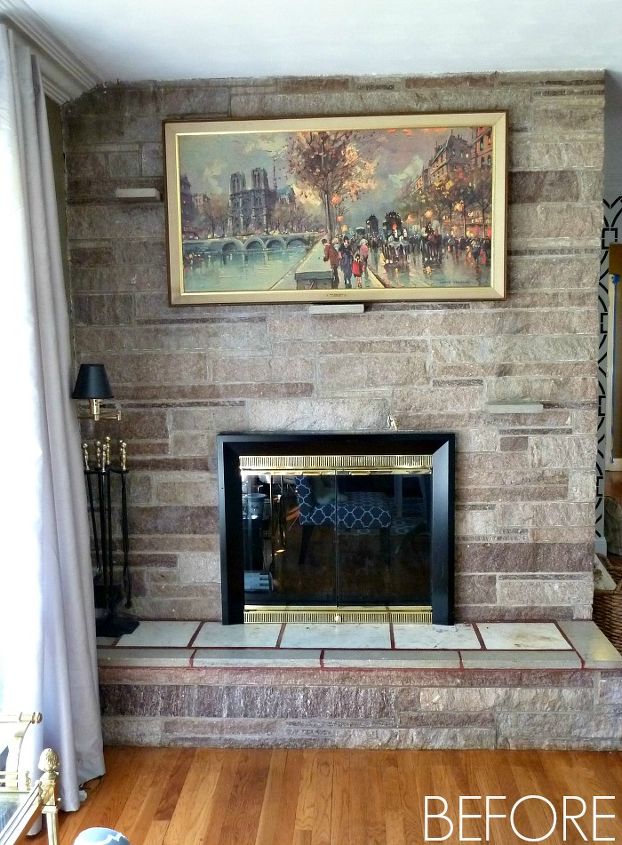 DIY Fireplace Makeover || Before & After Reveal | Hometalk