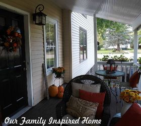 side porch autumn 2013, curb appeal, porches, seasonal holiday decor