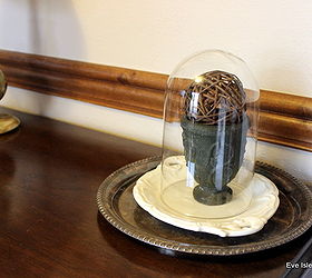 diy glass cloche from anniversary clock, home decor, repurposing upcycling, Glass Cloche Urn