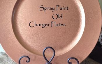 Spray Painting Charger Plates