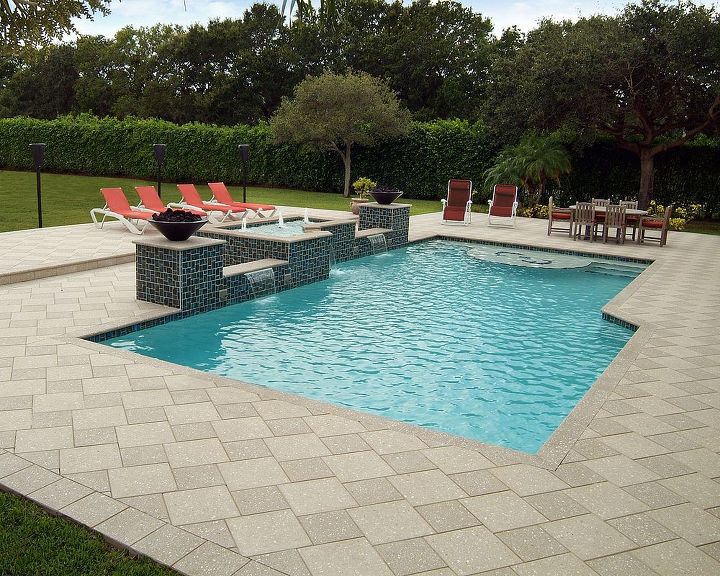choose artistic paver for your next project, concrete masonry, decks, pool designs, Paver Shellock Colors Tan Cafe