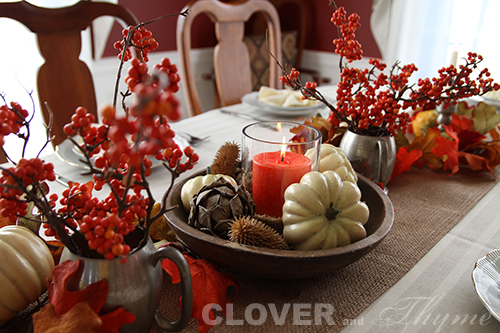 our thanksgiving table, seasonal holiday d cor, thanksgiving decorations, I purchased the burlap table runner off of Amazon