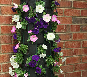 diy flower tower, crafts, flowers, gardening, With a few simple steps and a small list of supplies anyone can create this gorgeous accent for their porch or patio