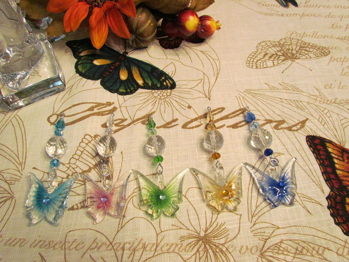 glass butterflies in a glass apothecary videmment of course, crafts, 6 Beautiful butterfly crystal drops