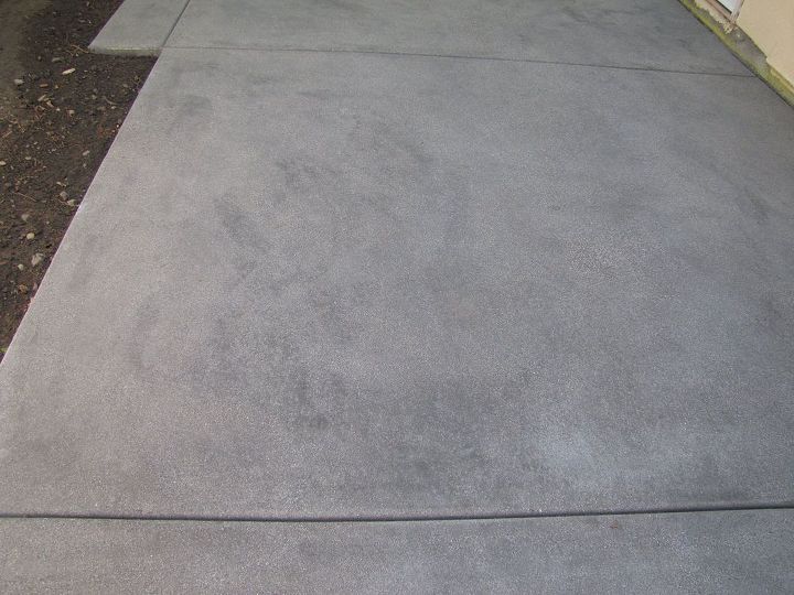 q newly poured concrete has dark spots and streaks throughout help, concrete masonry, patio