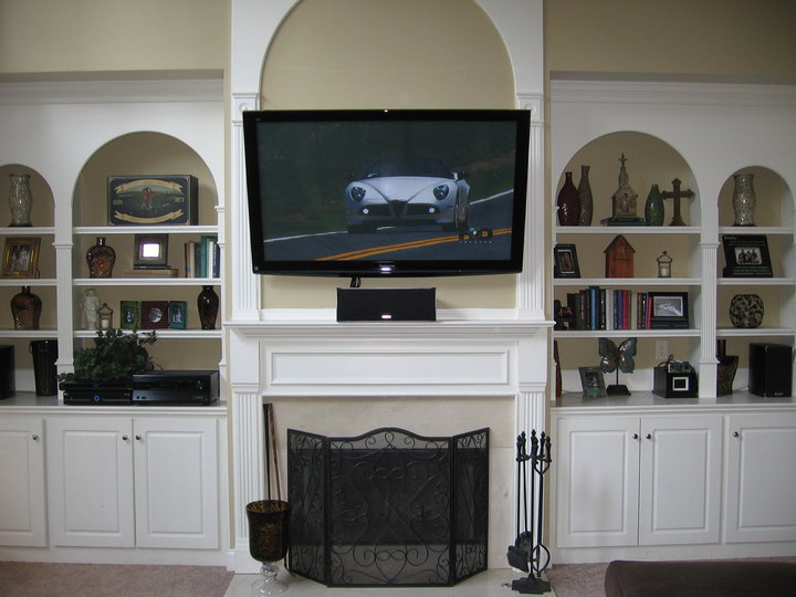 if santa brought you a flat screen tv for christmas give us a call we can install, home decor, living room ideas, If Santa brought you a flat screen TV for Christmas give us a call We can install outlets CATV component cables surge protection and anything else you need to start enjoying your new TV