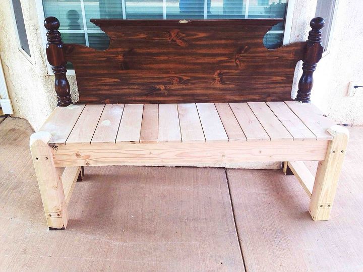 headboard bench love, diy, painted furniture, repurposing upcycling, woodworking projects