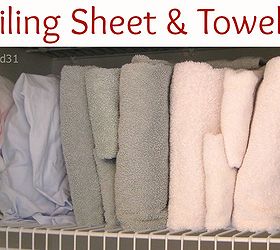 3 steps to an organized linen closet, closet, organizing, 1 File sheets and towels rather than stacking them