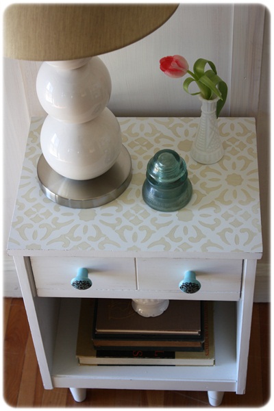 laminate nightstand makeover, painted furniture, Nightstand Makeover