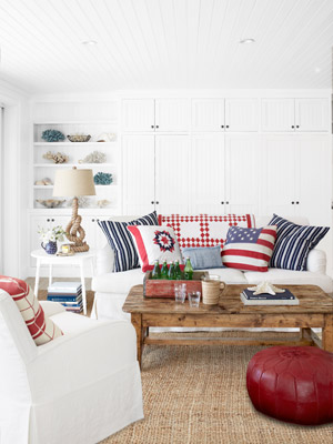 in the spirit of americana red white amp blue decorating ideas, electrical, home decor
