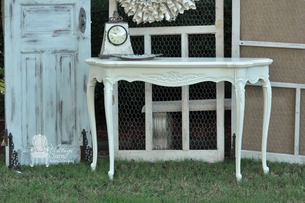 painted french accent tables, home decor, painted furniture, shabby chic, Maison Blanche Paints in custom mix with poly acrylic top coat