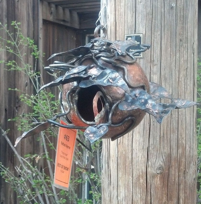 whimsical birdhouse, crafts, outdoor living, repurposing upcycling, woodworking projects