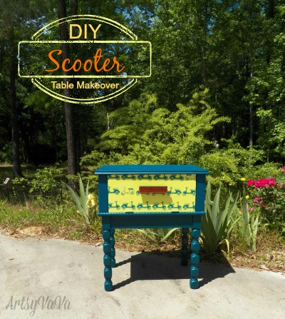 scooter diy table makeover, diy, painted furniture
