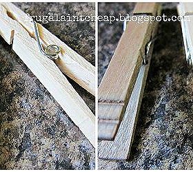 aging clothes pins in 3 minutes, crafts