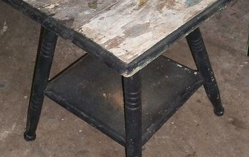 Salvaged Table Refurbished With Coastal Charm