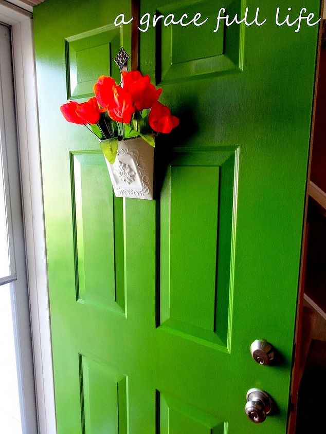 updating an exterior front door, curb appeal, doors, painting, From blah to AMAZING