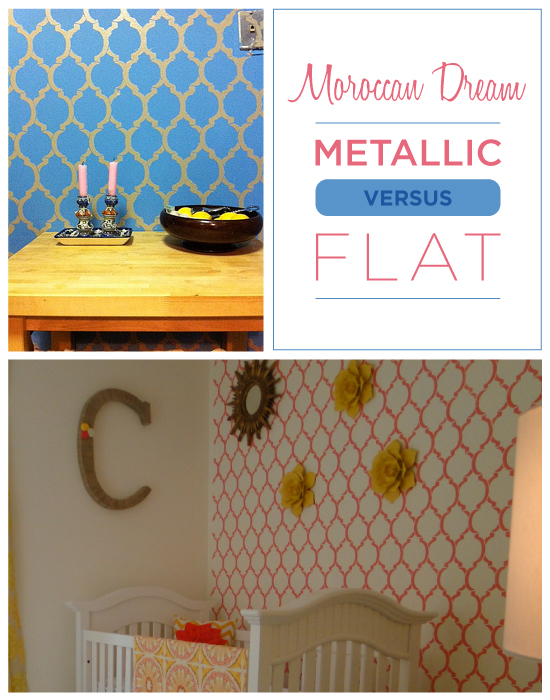 this or that stencil projects which do you prefer, home decor, painting, window treatments, Metallic V Flat paint choices